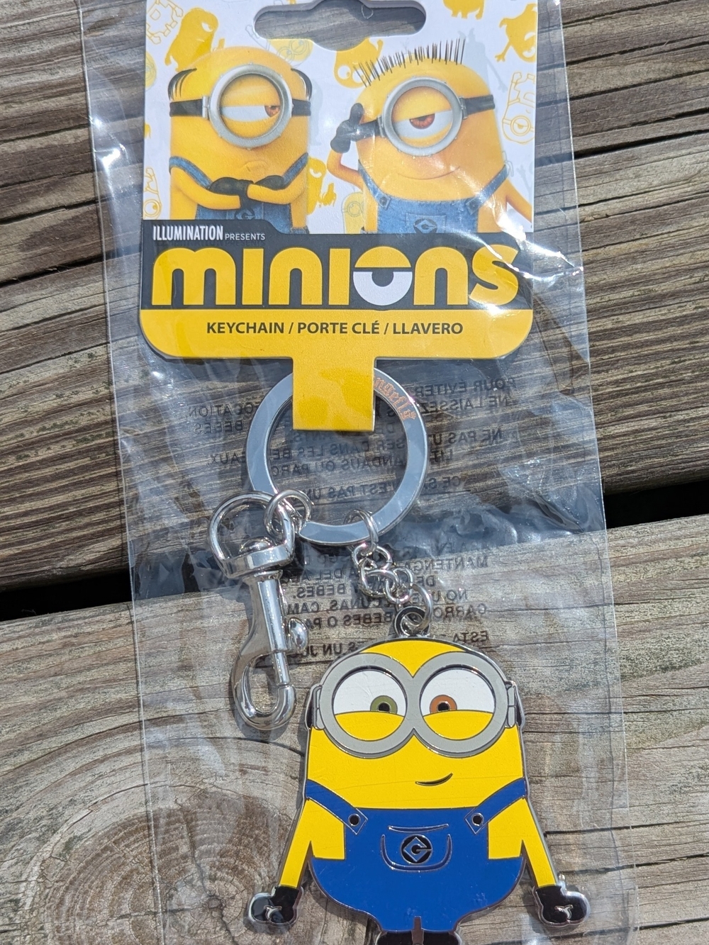 NWT Loungefly Minions Yellow Keychain - Official Minions Character Key Ring
